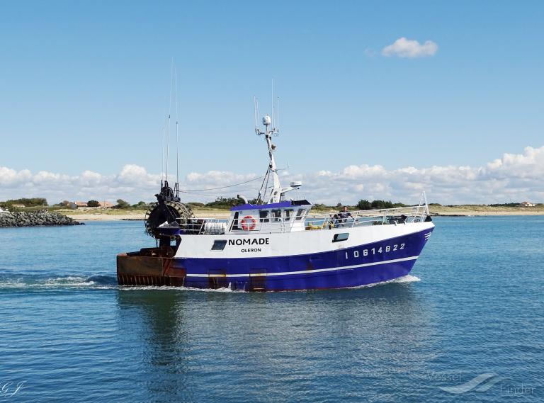fv nomade (Fishing vessel) - IMO , MMSI 227817000, Call Sign FIJD under the flag of France
