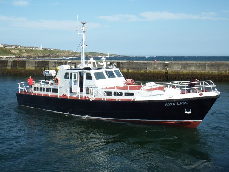 hoxa lass (Passenger ship) - IMO , MMSI 235062386, Call Sign MPKK under the flag of United Kingdom (UK)