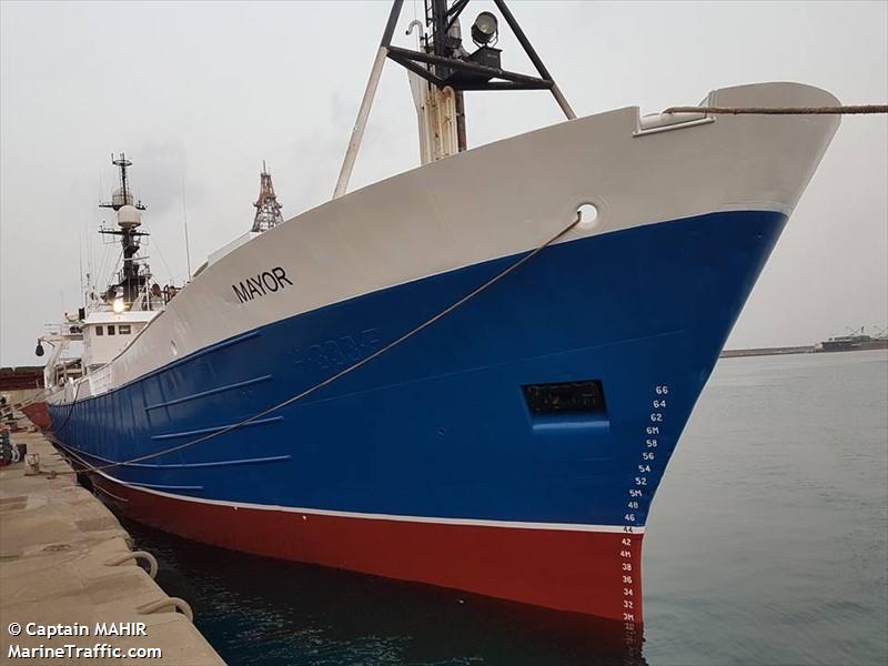 mayor (Fishing Vessel) - IMO 7726691, MMSI 242174100, Call Sign CNA4890 under the flag of Morocco