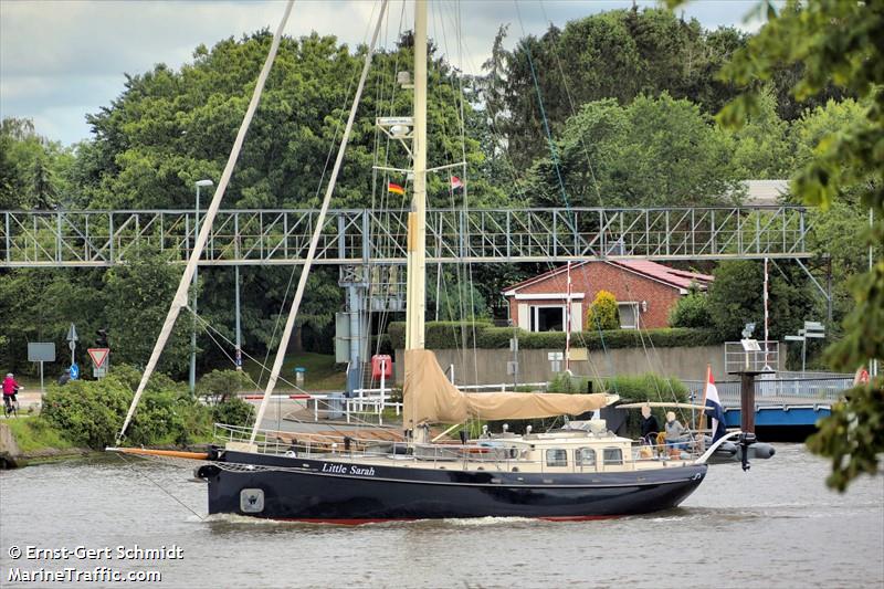 little sarah (Sailing vessel) - IMO , MMSI 244630783, Call Sign PI9518 under the flag of Netherlands