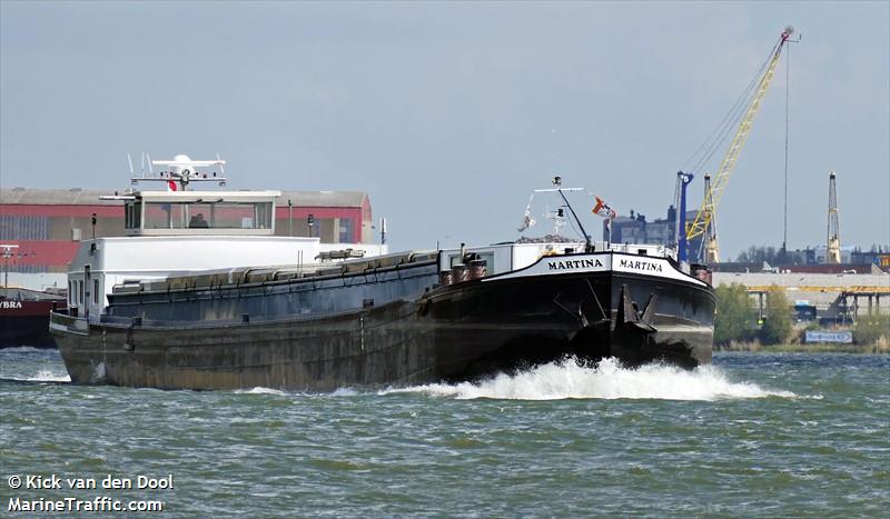 martina (Cargo ship) - IMO , MMSI 244690603, Call Sign PF7798 under the flag of Netherlands