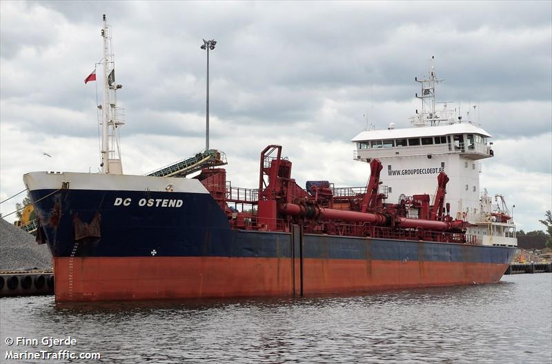 dc ostend (Hopper Dredger) - IMO 8900713, MMSI 244870327, Call Sign PDCO under the flag of Netherlands