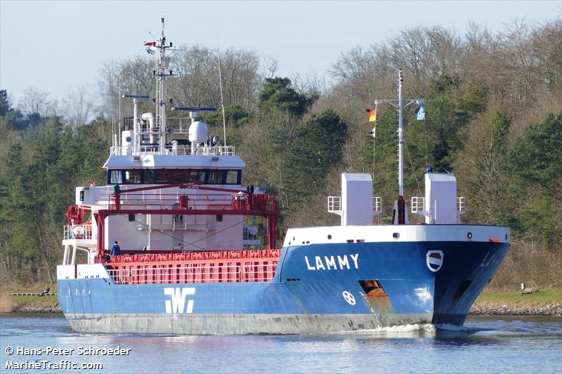 lammy (General Cargo Ship) - IMO 9467184, MMSI 245391000, Call Sign PBRE under the flag of Netherlands