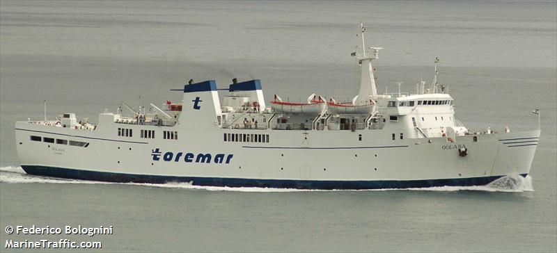 oglasa (Passenger/Ro-Ro Cargo Ship) - IMO 7717341, MMSI 247046800, Call Sign ITMG under the flag of Italy