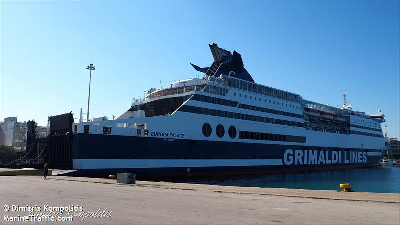 europa palace (Passenger/Ro-Ro Cargo Ship) - IMO 9198939, MMSI 247362700, Call Sign IBNB under the flag of Italy