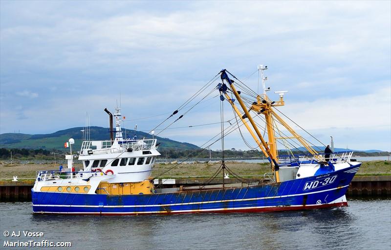 mary kate (Fishing vessel) - IMO , MMSI 250001293, Call Sign EIDY9 under the flag of Ireland