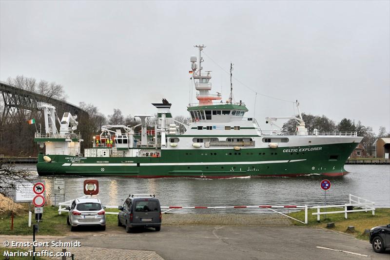 rv celtic explorer (Fishing Support Vessel) - IMO 9244439, MMSI 250487000, Call Sign EIGB under the flag of Ireland