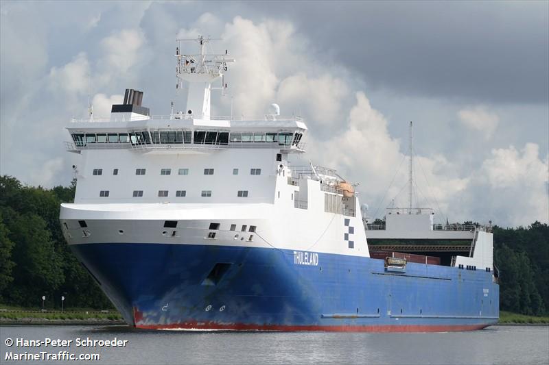 thuleland (Ro-Ro Cargo Ship) - IMO 9343261, MMSI 266248000, Call Sign SKEI under the flag of Sweden