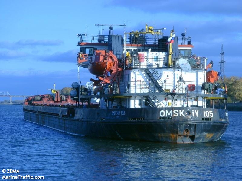 omskiy-105 (General Cargo Ship) - IMO 8866747, MMSI 273313240, Call Sign UBRU under the flag of Russia