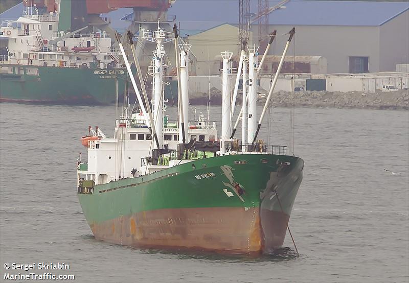 ice crystal (Refrigerated Cargo Ship) - IMO 8512920, MMSI 273439230, Call Sign UBQR7 under the flag of Russia