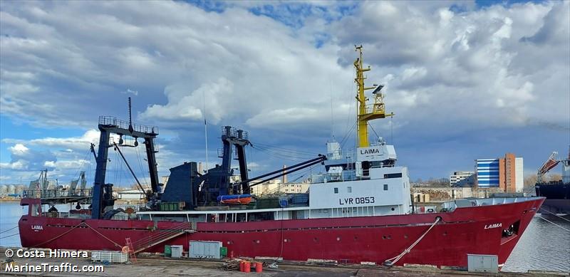 laima (Fishing Vessel) - IMO 8606745, MMSI 275505000, Call Sign YLPP under the flag of Latvia