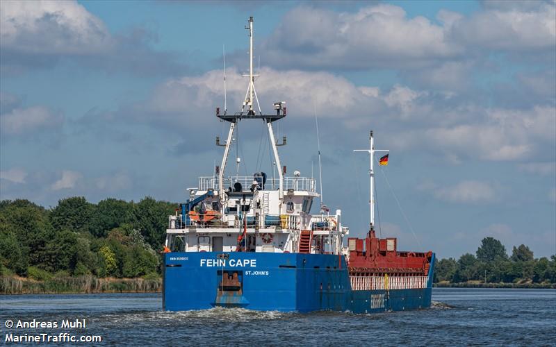 fehn cape (General Cargo Ship) - IMO 9556820, MMSI 305929000, Call Sign V2GH2 under the flag of Antigua & Barbuda