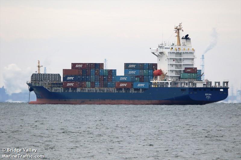 estima (Container Ship) - IMO 9808041, MMSI 311000780, Call Sign C6DT7 under the flag of Bahamas