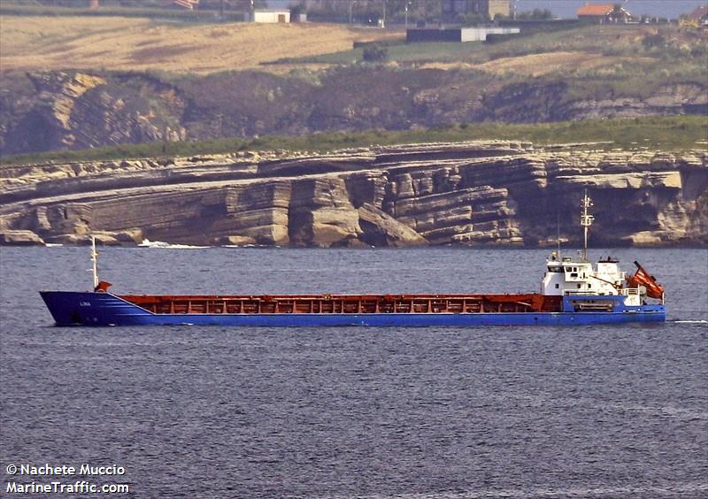 lina (General Cargo Ship) - IMO 9128001, MMSI 312481000, Call Sign V3VC5 under the flag of Belize