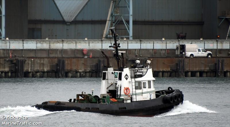 ct titan (Tug) - IMO , MMSI 316004969 under the flag of Canada