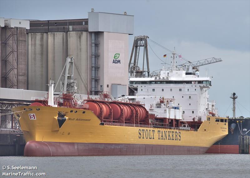 stolt achievement (Chemical/Oil Products Tanker) - IMO 9124469, MMSI 319446000, Call Sign ZCSQ under the flag of Cayman Islands