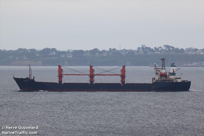 three (Bulk Carrier) - IMO 9109550, MMSI 341991000, Call Sign V4EO4 under the flag of St Kitts & Nevis