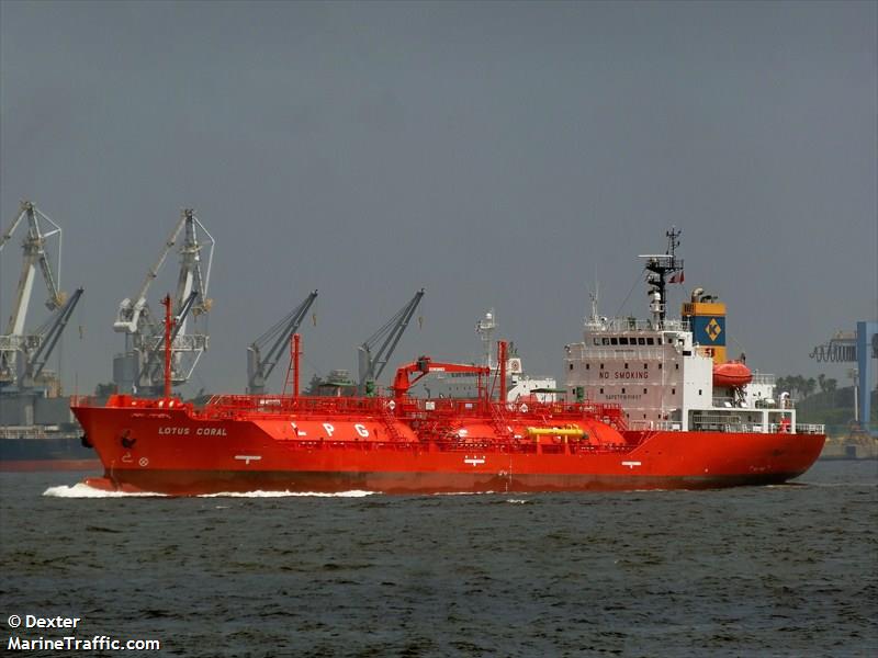 lotus coral (LPG Tanker) - IMO 9643996, MMSI 354555000, Call Sign 3EXZ8 under the flag of Panama