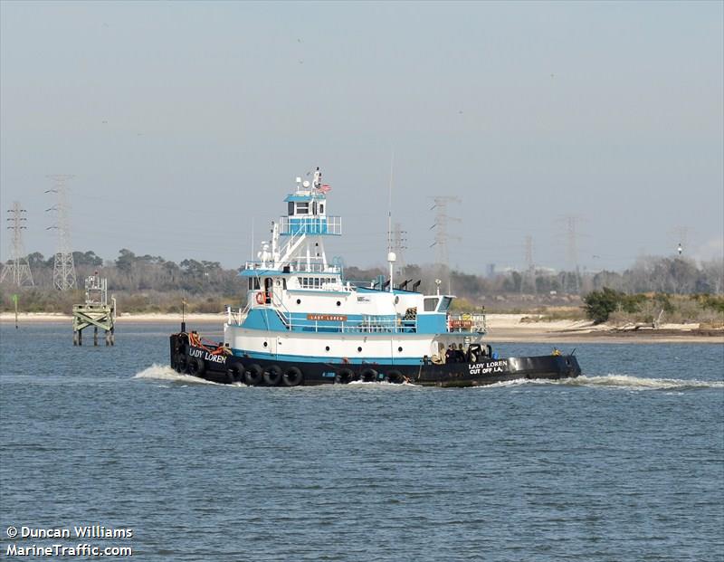 lady loren (Towing vessel) - IMO , MMSI 367370160, Call Sign WDE5677 under the flag of United States (USA)