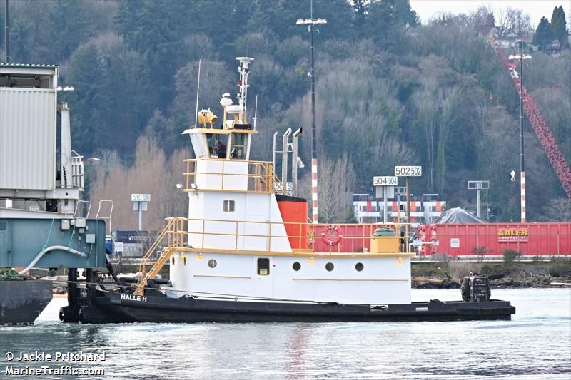 halle h. (Towing vessel) - IMO , MMSI 367461350, Call Sign WDF5275 under the flag of United States (USA)