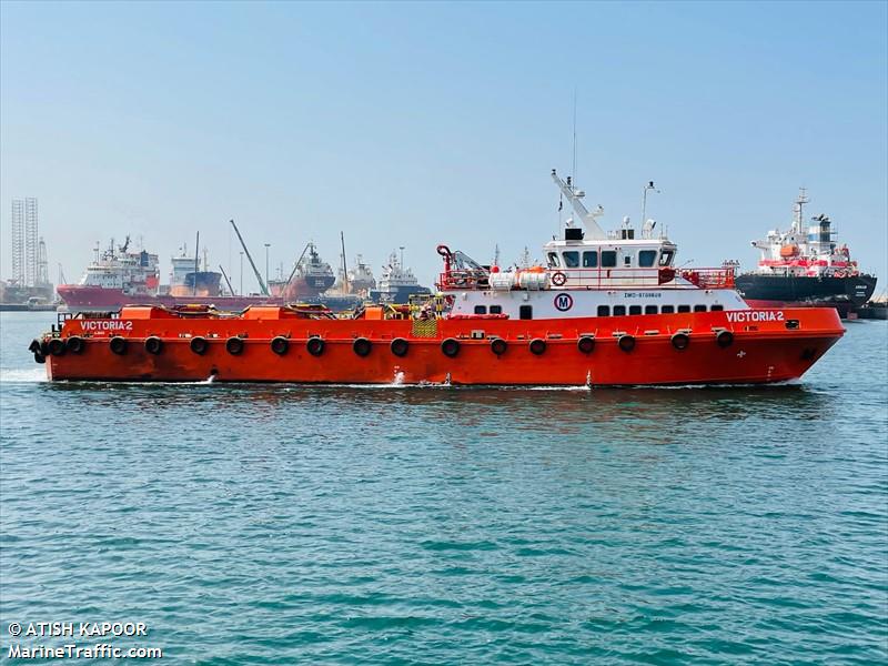 victoria 2 (Offshore Tug/Supply Ship) - IMO 9789609, MMSI 470195000, Call Sign A6E2367 under the flag of UAE