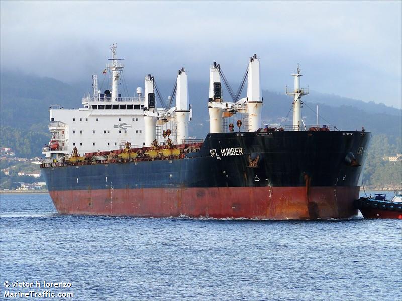 sfl humber (Bulk Carrier) - IMO 9615561, MMSI 477095300, Call Sign VRIX5 under the flag of Hong Kong