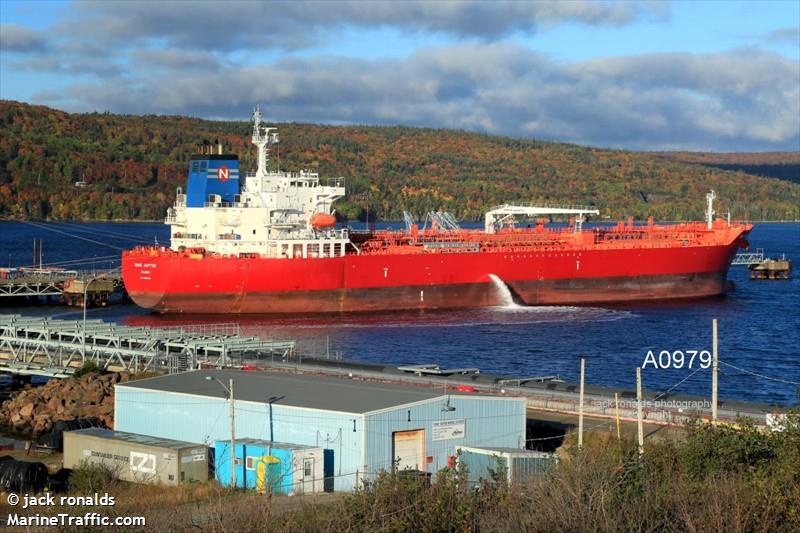 nave jupiter (Chemical/Oil Products Tanker) - IMO 9657038, MMSI 538005584, Call Sign V7FE4 under the flag of Marshall Islands
