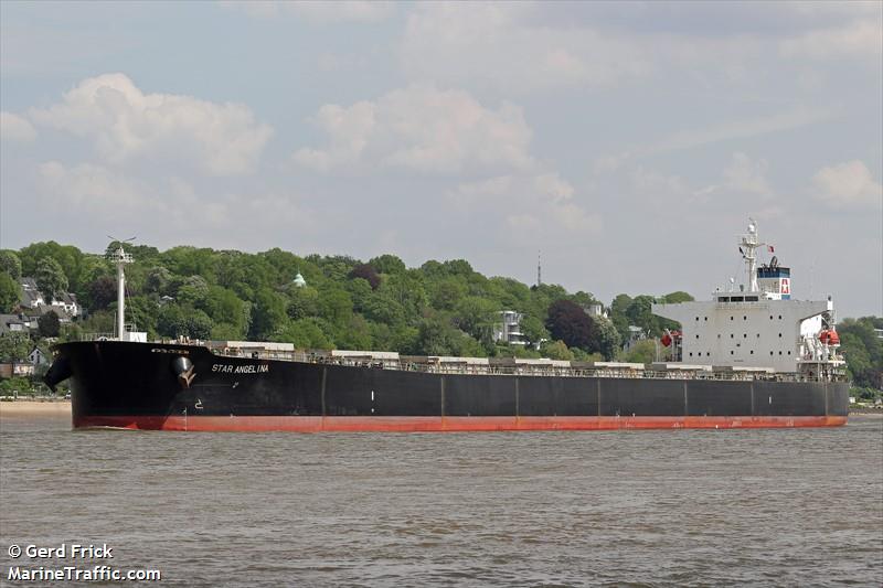 star angelina (Bulk Carrier) - IMO 9310630, MMSI 538006065, Call Sign V7JK9 under the flag of Marshall Islands