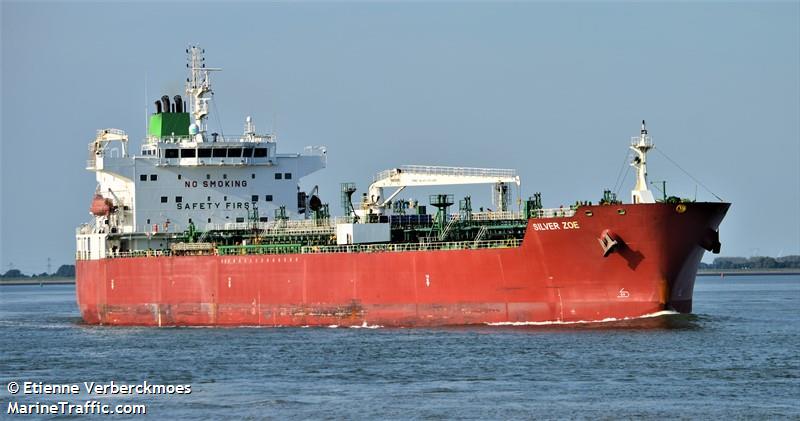 silver zoe (Chemical/Oil Products Tanker) - IMO 9692325, MMSI 538006366, Call Sign V7MI9 under the flag of Marshall Islands