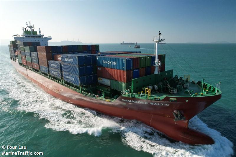 sawasdee baltic (Container Ship) - IMO 9886067, MMSI 538008836, Call Sign V7A2814 under the flag of Marshall Islands