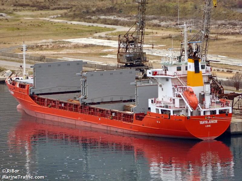 yahya junior (General Cargo Ship) - IMO 8917716, MMSI 671043100, Call Sign 5VFT8 under the flag of Togolese Rep