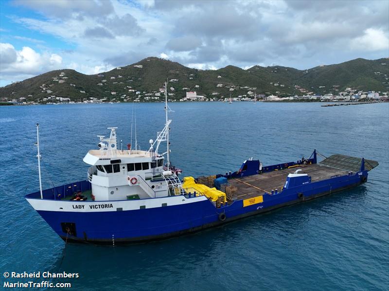 lady victoria (Offshore Tug/Supply Ship) - IMO 8203036, MMSI 377901181, Call Sign J8RE6 under the flag of St Vincent & Grenadines