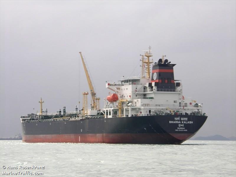 swarna kalash (Oil Products Tanker) - IMO 9431458, MMSI 419757000, Call Sign AUYM under the flag of India