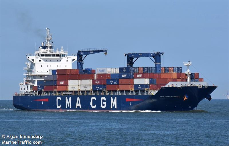 cma cgm cayenne (Container Ship) - IMO 9709192, MMSI 229747000, Call Sign 9HA5585 under the flag of Malta