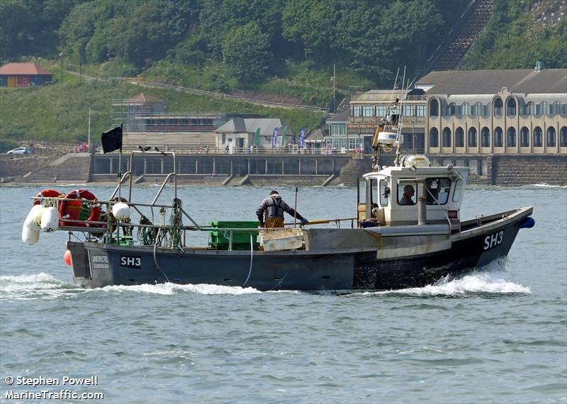 unexpected sh3 (Fishing vessel) - IMO , MMSI 235093556, Call Sign 2FRD6 under the flag of United Kingdom (UK)