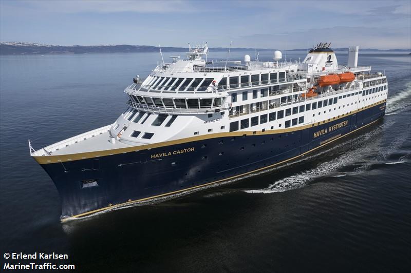 havila castor (Passenger (Cruise) Ship) - IMO 9865582, MMSI 257752000, Call Sign LFQW under the flag of Norway