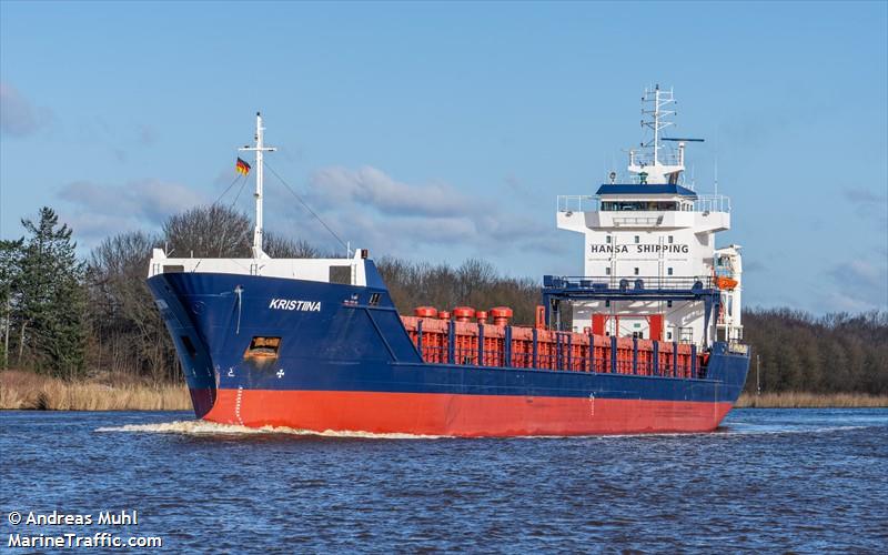 kristiina (General Cargo Ship) - IMO 9187916, MMSI 304188000, Call Sign V2QX4 under the flag of Antigua & Barbuda