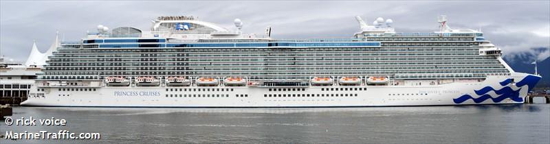 discovery princess (Passenger (Cruise) Ship) - IMO 9837468, MMSI 310812000, Call Sign ZCEW3 under the flag of Bermuda