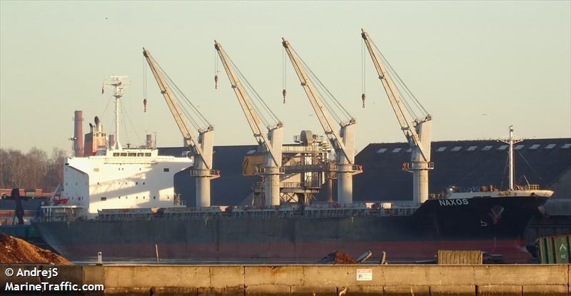 naxos (Bulk Carrier) - IMO 9610224, MMSI 314601000, Call Sign 8PBG9 under the flag of Barbados