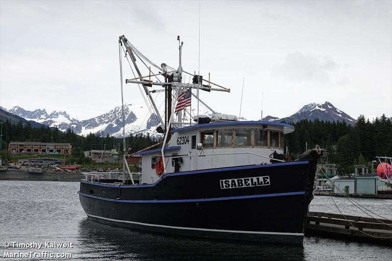 isabelle (Fishing vessel) - IMO , MMSI 367666090, Call Sign WDH9244 under the flag of United States (USA)