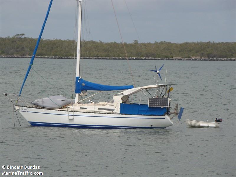 shanti (Sailing vessel) - IMO , MMSI 503032310, Call Sign AXA119 under the flag of Australia