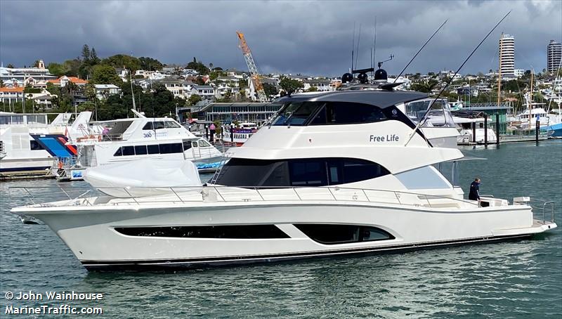 free life (Pleasure craft) - IMO , MMSI 512010082, Call Sign ZMP7494 under the flag of New Zealand