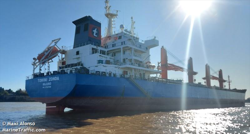 tomini zonda (Bulk Carrier) - IMO 9763708, MMSI 538009837, Call Sign V7A5237 under the flag of Marshall Islands