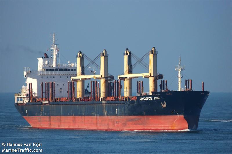 grampus ace (Bulk Carrier) - IMO 9584190, MMSI 563142600, Call Sign 9V7576 under the flag of Singapore