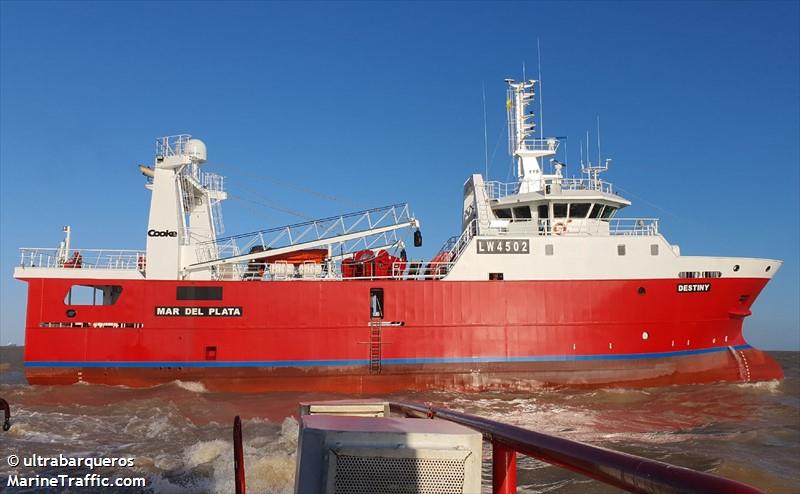 destiny (Fishing Vessel) - IMO 9936111, MMSI 701001147, Call Sign LW4502 under the flag of Argentina