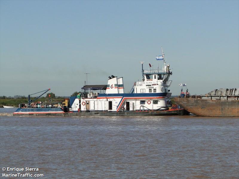 dona elvira (Towing vessel) - IMO , MMSI 755003609, Call Sign ZPRZ under the flag of Paraguay