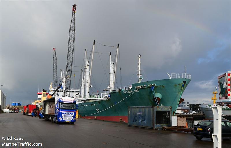 orange ice (Refrigerated Cargo Ship) - IMO 9797917, MMSI 306884000, Call Sign PJGL under the flag of Curacao