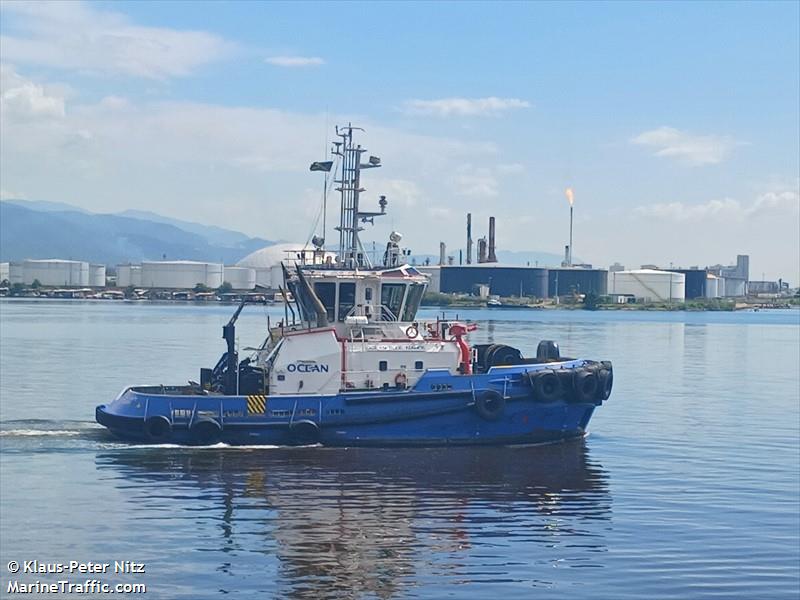 ocean blue mahoe (Tug) - IMO 9927938, MMSI 339301310, Call Sign 6YV17 under the flag of Jamaica