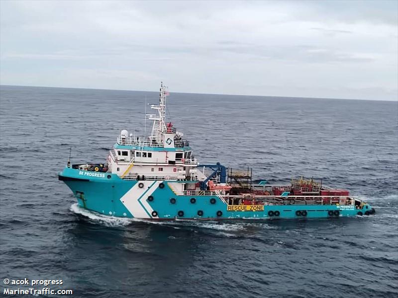 sk progress (Offshore Tug/Supply Ship) - IMO 9635250, MMSI 533130894, Call Sign 9MPV3 under the flag of Malaysia