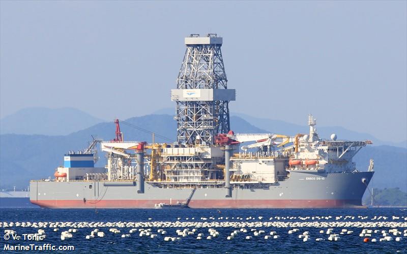 ensco ds-10 (Drilling Ship) - IMO 9698666, MMSI 538005678, Call Sign V7FY8 under the flag of Marshall Islands